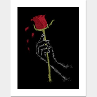 Red rose Posters and Art